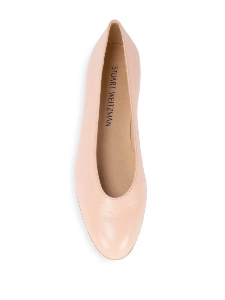 商品Stuart Weitzman|Chicflat Leather Ballet Flats,价格¥1026,第4张图片详细描述