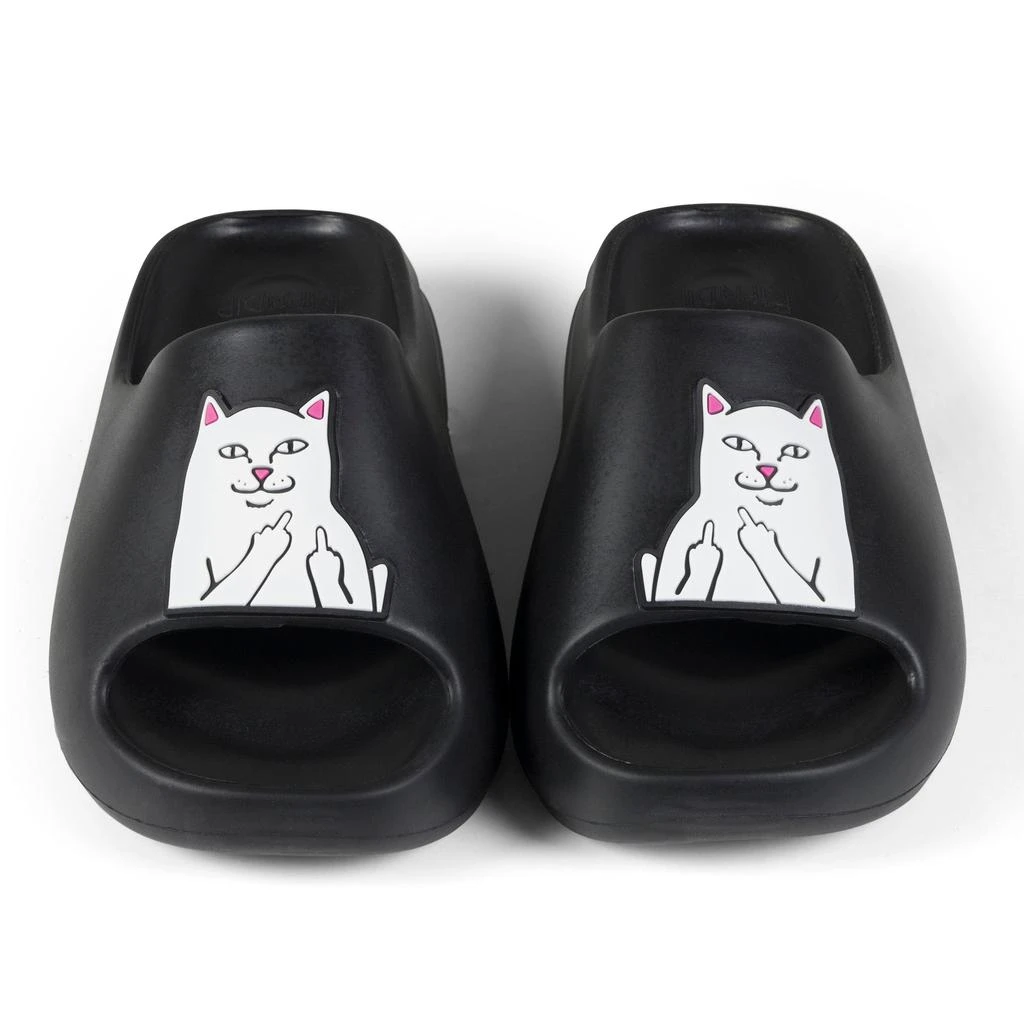 商品RIPNDIP|Lord Nermal 云朵拖鞋（黑色） 安乾镐同款,价格¥297,第2张图片详细描述