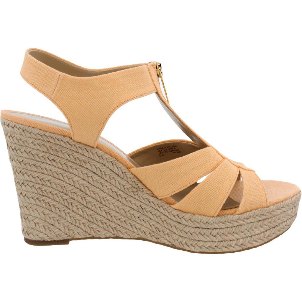 MICHAEL Michael Kors Womens Berkley Canvas Slingback Wedge Sandals商品第7张图片规格展示