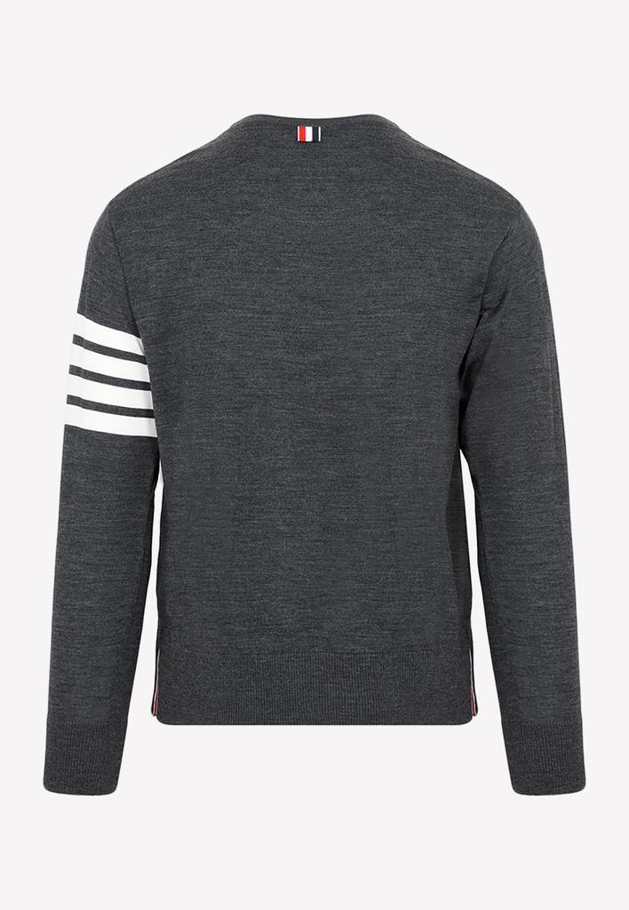 商品Thom Browne|4-Bar Stripe Sweater in Wool,价格¥6647,第4张图片详细描述