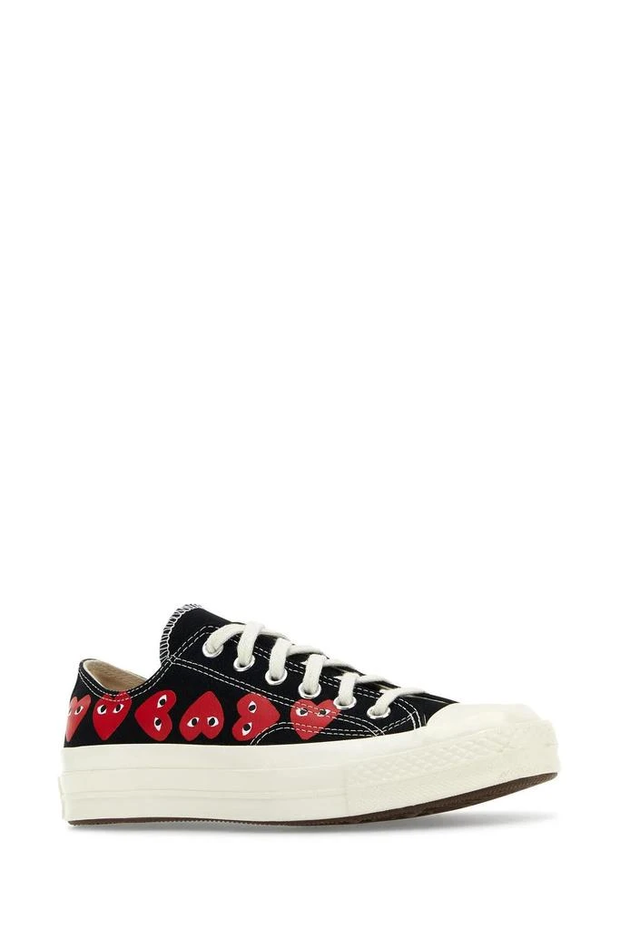 商品Comme des Garcons|Black Canvas Comme Des Garçons X Converse Sneakers,价格¥1518,第2张图片详细描述
