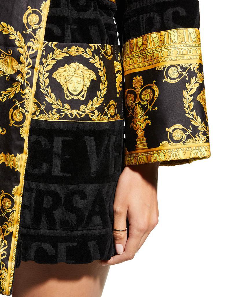 商品Versace|I Heart Baroque Hooded Short Bathrobe,价格¥4113,第7张图片详细描述