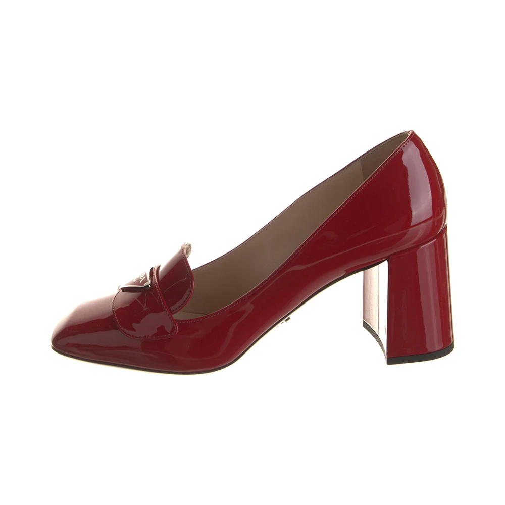 商品Prada|PRADA 女士红色皮革高跟鞋 1D017M-069-F0011,价格¥4127,第1张图片