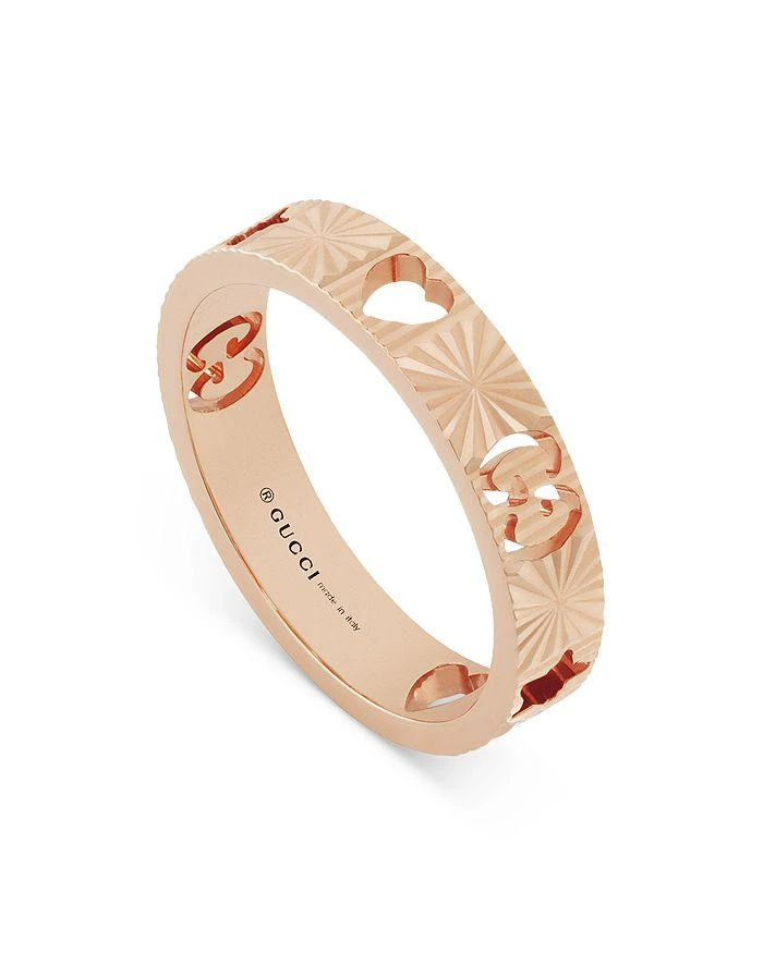 商品Gucci|18K Rose Gold Icon Star & Double G Band Ring,价格¥10789,第4张图片详细描述