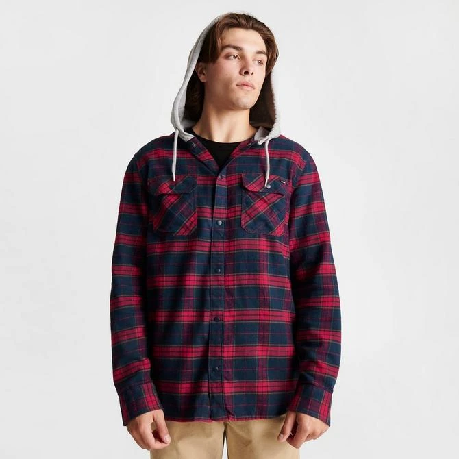 商品Vans|Men's Vans Parkway Hooded Long-Sleeve Shirt,价格¥222,第3张图片详细描述