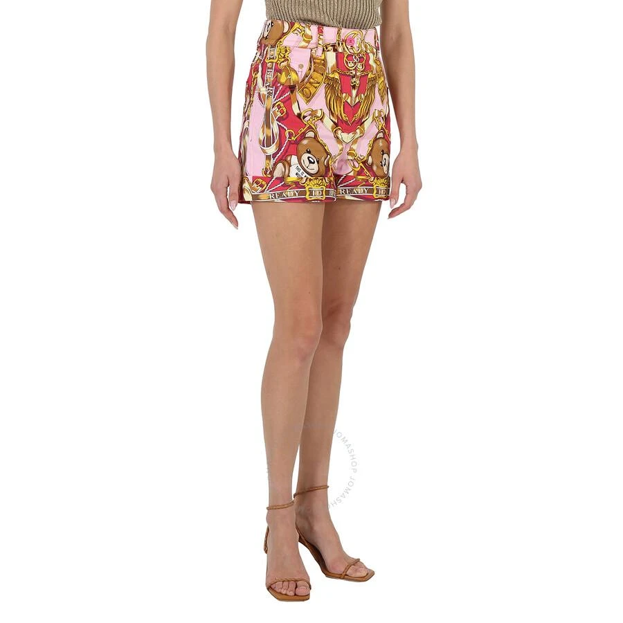 商品Moschino|Ladies Fantasia Rosa Teddy Scarf High-waisted Shorts,价格¥1379,第3张图片详细描述