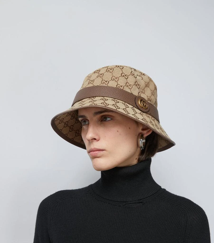 商品Gucci|Canvas GG Supreme Bucket Hat,价格¥4677,第3张图片详细描述