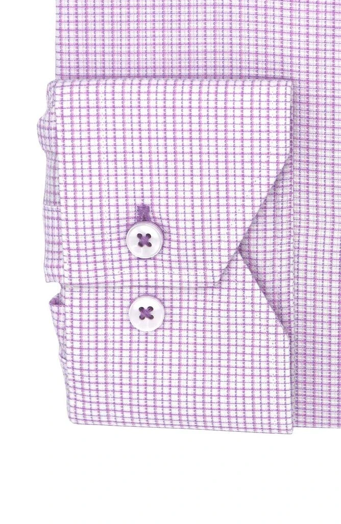 商品Lorenzo Uomo|Trim Fit Textured Check Dress Shirt,价格¥378,第2张图片详细描述