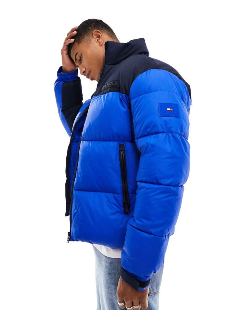 商品Tommy Hilfiger|Tommy Hilfiger new york puffer jacket in ultra blue,价格¥1839,第1张图片