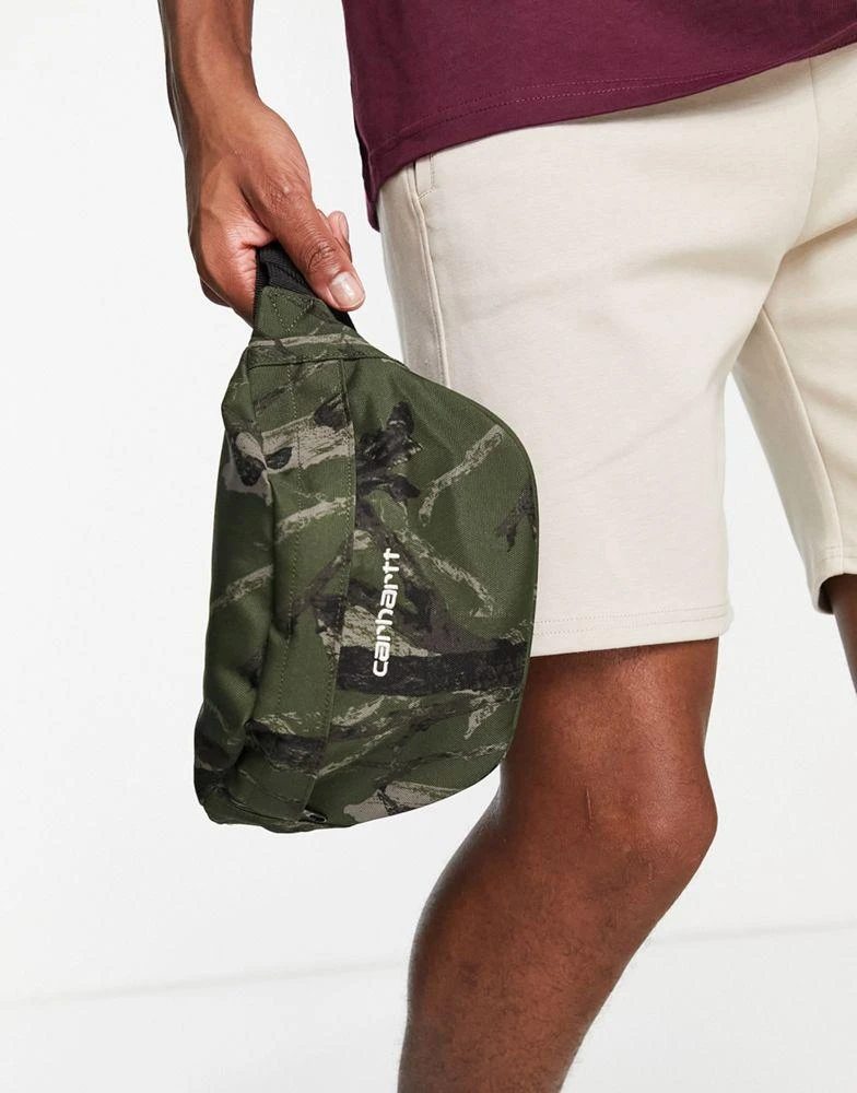 商品Carhartt|Carhartt WIP payton bum bag in green and white,价格¥174,第3张图片详细描述