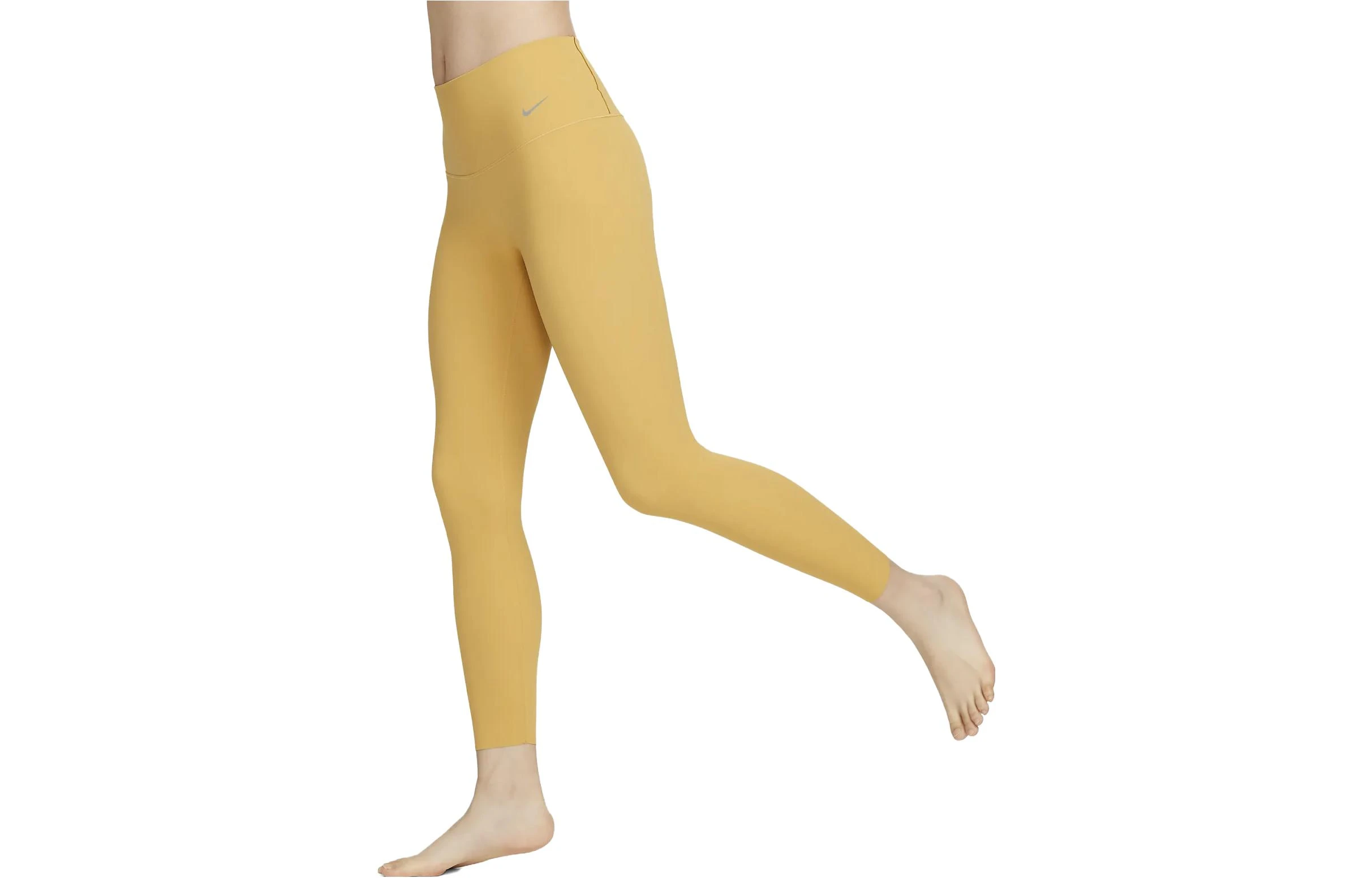 商品[国内直发] NIKE|[预售3天]Zenvy 放空系列 纯色高腰紧身九分健身裤 女款 麦金,价格¥170,第1张图片