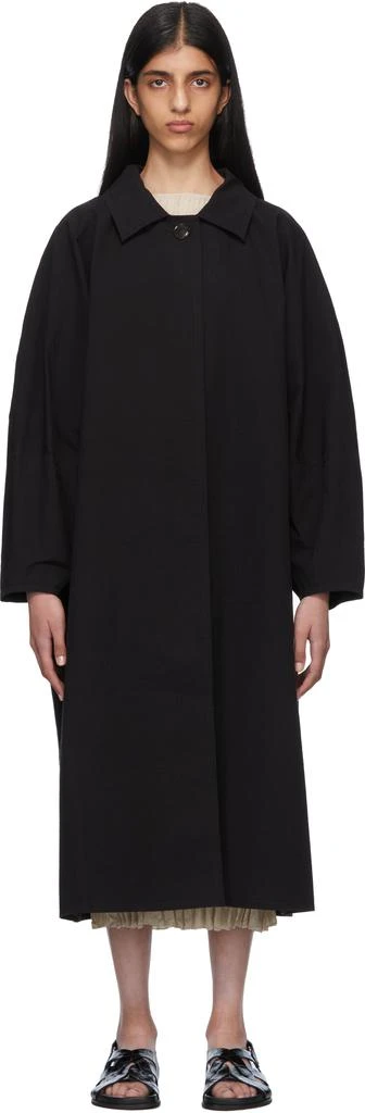 商品Totême|Black Open Front Trench Coat,价格¥3243,第1张图片