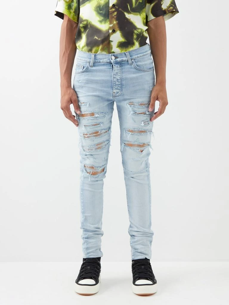 商品AMIRI|Thrasher distressed skinny jeans,价格¥8545,第1张图片