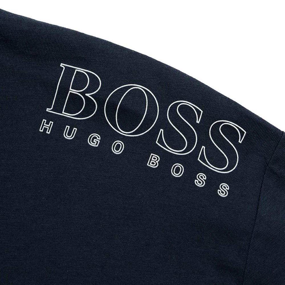 HUGO BOSS 男士海军蓝色长袖T恤 TOGN-50399925-410商品第3张图片规格展示