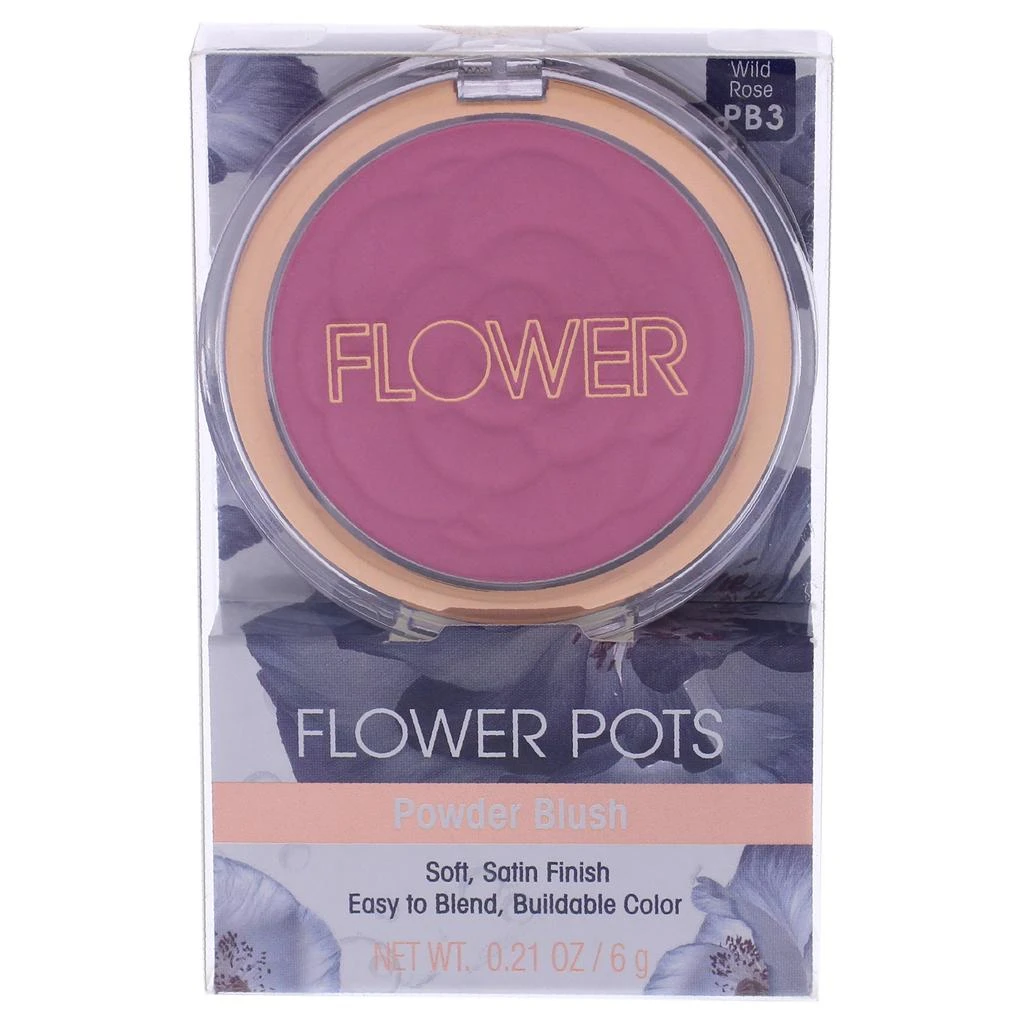 商品Flower Beauty|Flower Pots Powder Blush - Warm Wildrose by  for Women - 0.21 oz Blush,价格¥199,第1张图片