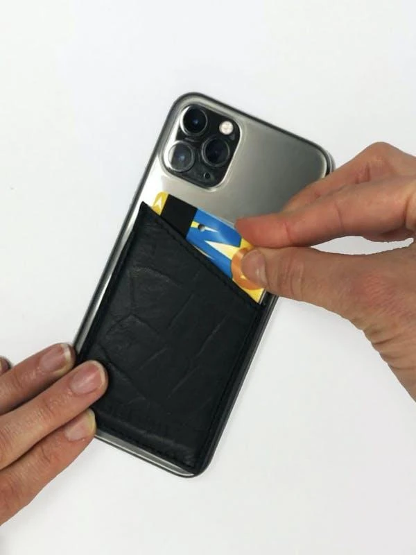 商品HYER GOODS|Leather Sticker Phone Wallet Leopard Hair Calf,价格¥219,第2张图片详细描述