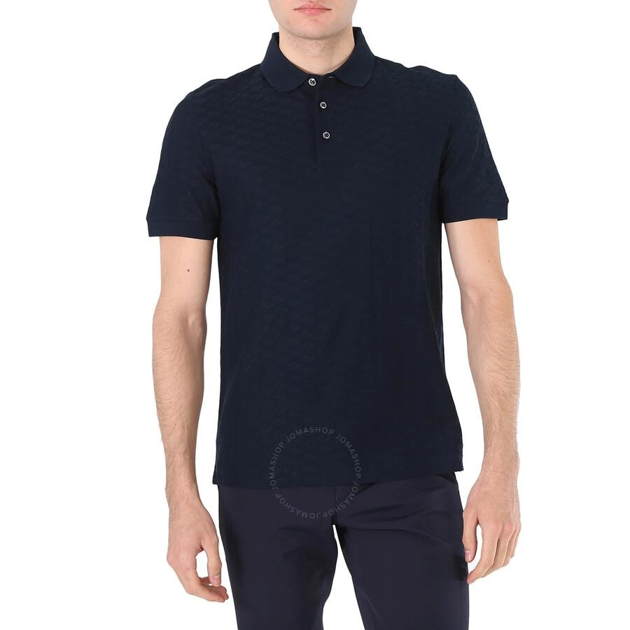 商品Hugo Boss|Men's Dark Blue Mercerized Cotton Slim-Fit Polo Shirt,价格¥759,第1张图片