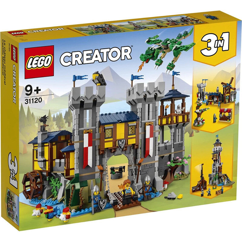 商品[国内直发] LEGO|乐高创意百变三合一系列31120中世纪城堡积木益智,价格¥968,第1张图片
