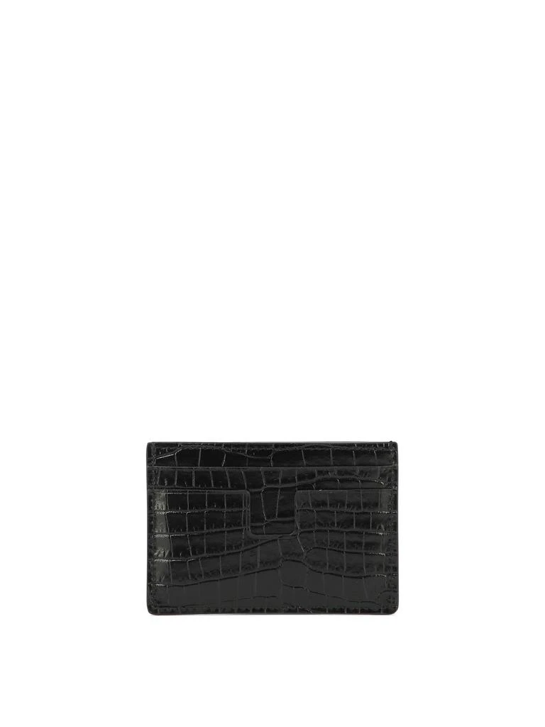 商品Tom Ford|Card Holder With Logo Wallets & Card Holders Black,价格¥900,第3张图片详细描述