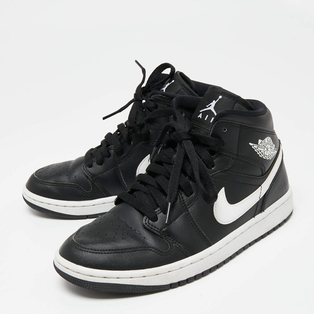 Air Jordan x Nike Black/White Leather Air Jordan 1 Retro High Yin Yang Sneakers Size 38.5商品第2张图片规格展示