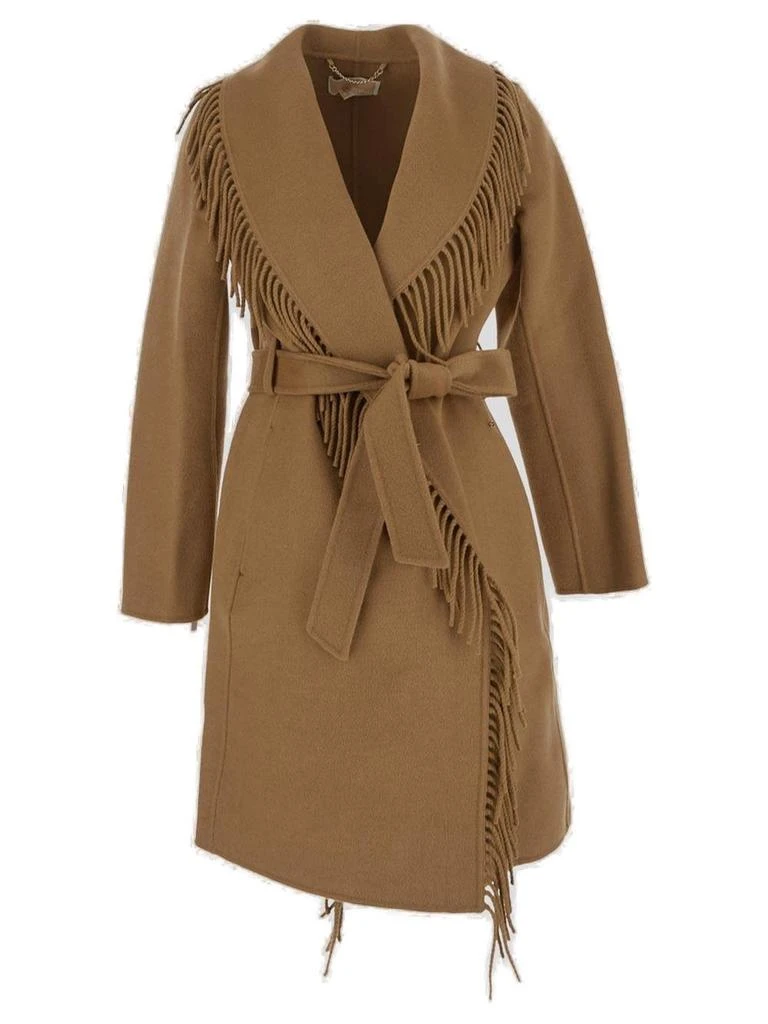 商品Michael Kors|Michael Michael Kors Fringe Belted Coat,价格¥3771,第1张图片