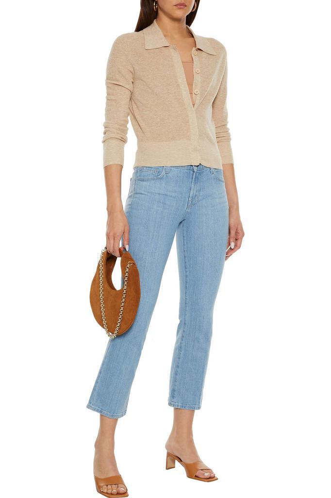 商品J Brand|Selena cropped mid-rise bootcut jeans,价格¥485,第4张图片详细描述