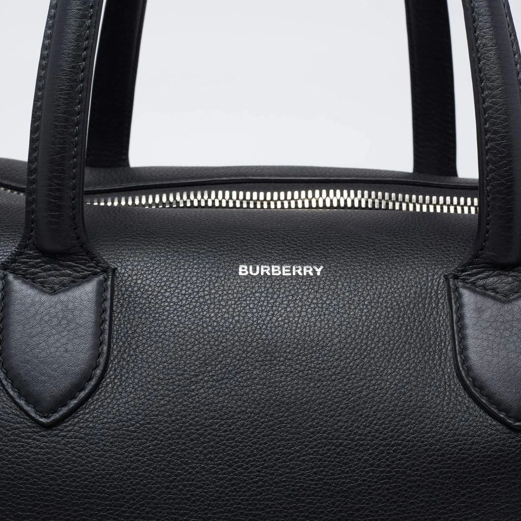 商品Burberry|Burberry Black Leather Lawrence Holdall Weekend Bag,价格¥8564,第5张图片详细描述