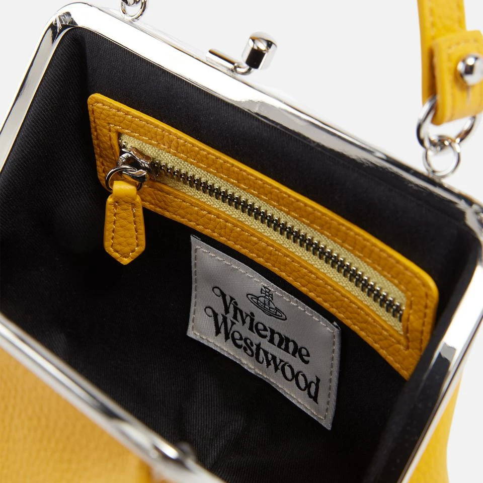 商品Vivienne Westwood|Vivienne Westwood Pebble-Grained Faux Leather Granny Frame Purse,价格¥1758,第5张图片详细描述