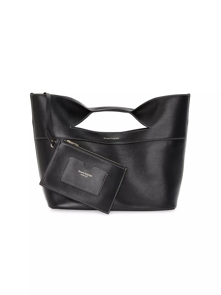 商品Alexander McQueen|The Small Bow Leather Top-Handle Bag,价格¥7728,第4张图片详细描述