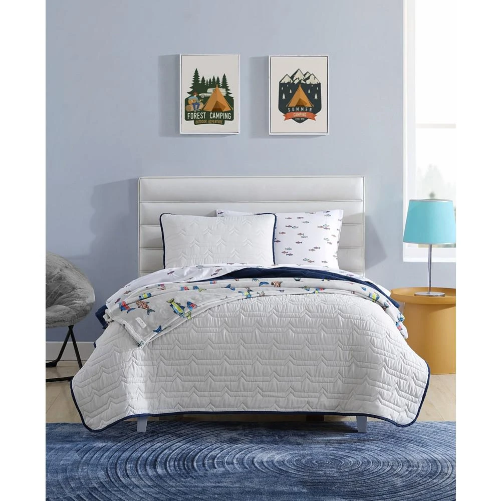 商品Eddie Bauer|CLOSEOUT! Adventure Mountain Reversible 3 Piece Quilt Set, Full/Queen,价格¥538,第1张图片