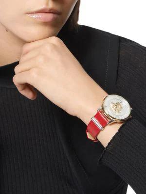 商品Versace|38MM Stainless Steel & Leather Strap Watch,价格¥4960,第7张图片详细描述