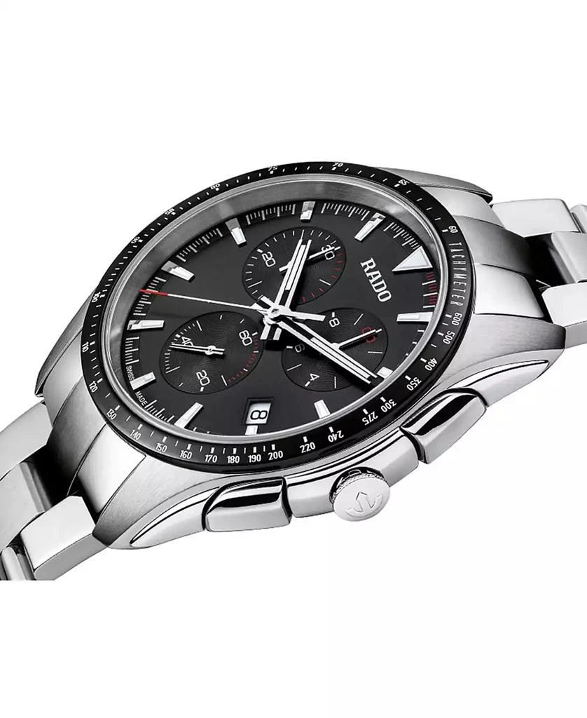 商品Rado|Men's Swiss Chronograph HyperChrome Stainless Steel Bracelet Watch 44.9mm,价格¥12596,第2张图片详细描述