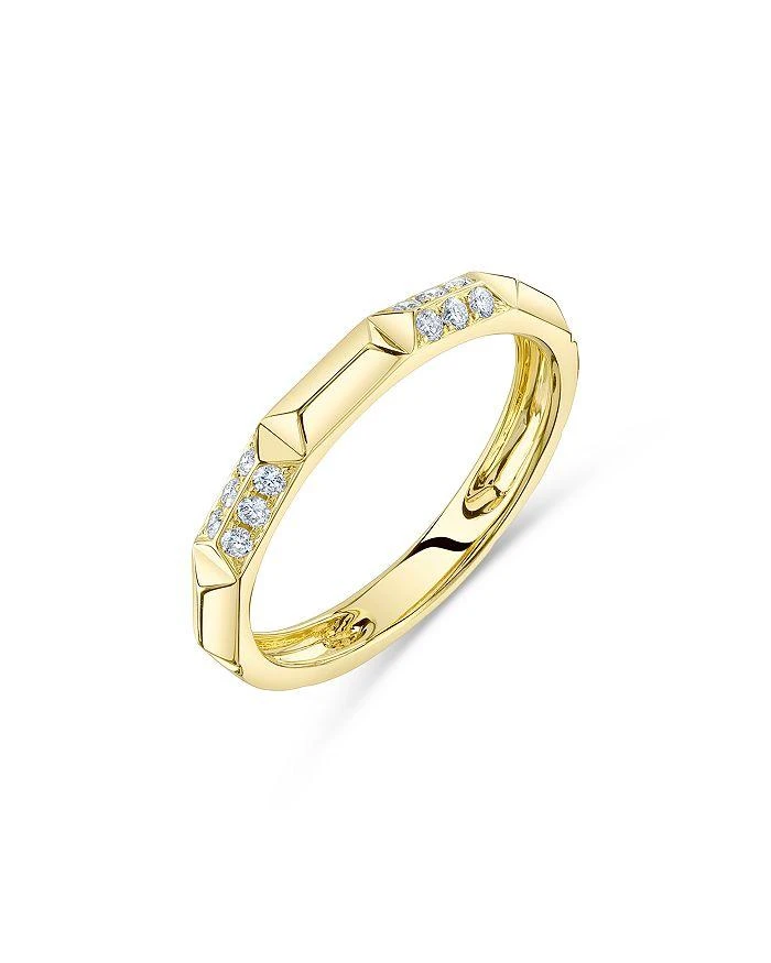 商品Moon & Meadow|14K Yellow Gold Kate Diamond Geometric Band,价格¥4100,第1张图片