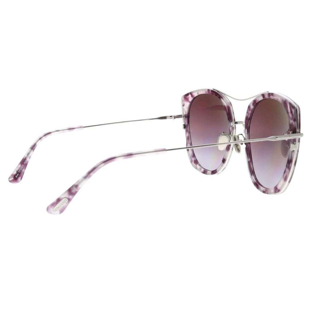 商品Tom Ford|Tom Ford Women's Sunglasses - Joey Burgundy Havana Acetate Frame | FT07605656T,价格¥1043,第4张图片详细描述