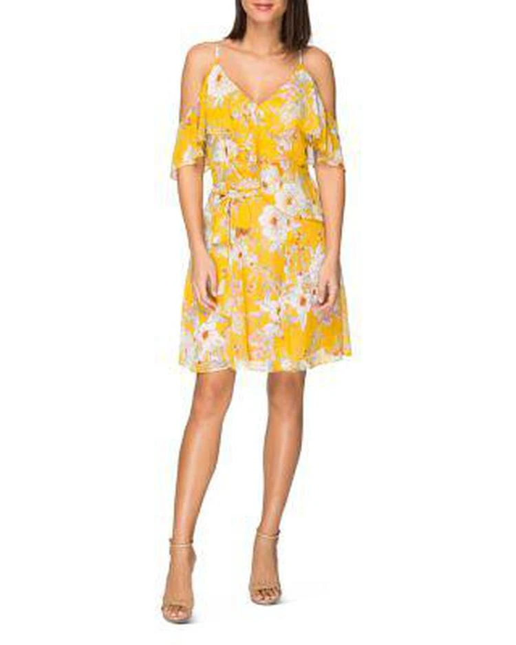 商品B Collection by Bobeau|Stello Cold-Shoulder Floral-Print Dress,价格¥211,第1张图片