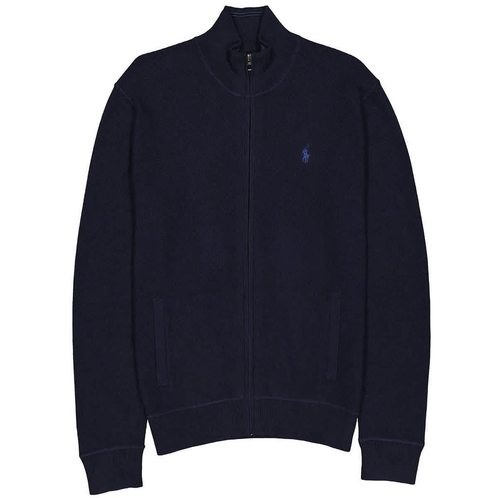 Polo Ralph Lauren Mens Logo Embroidery Zipped Cardigan, Size Small商品第1张图片规格展示