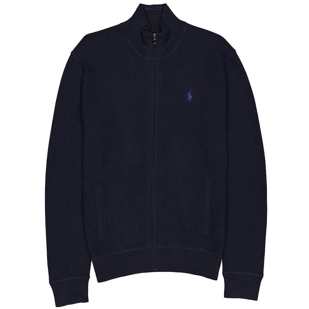 商品Ralph Lauren|Polo Ralph Lauren Mens Logo Embroidery Zipped Cardigan, Size Small,价格¥437,第1张图片