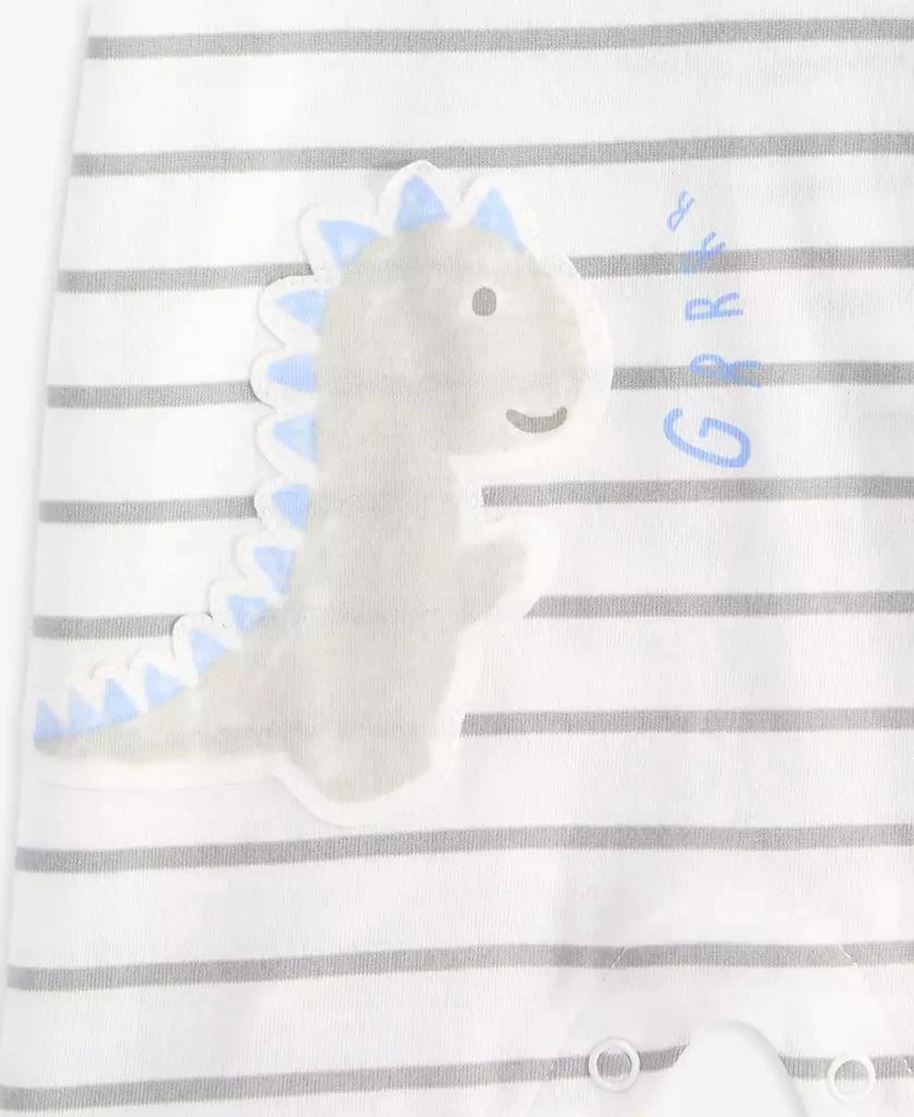 商品First Impressions|Baby Boys Dinosaur Striped Sunsuit, Exclusively at Macy's,价格¥56,第3张图片详细描述