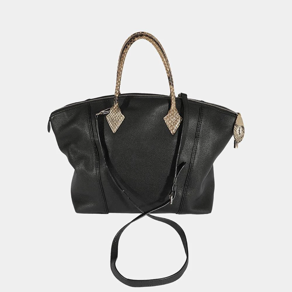 商品[二手商品] Louis Vuitton|Louis Vuitton Black Veau Cashmere Soft Lockit MM Bag,价格¥15657,第3张图片详细描述