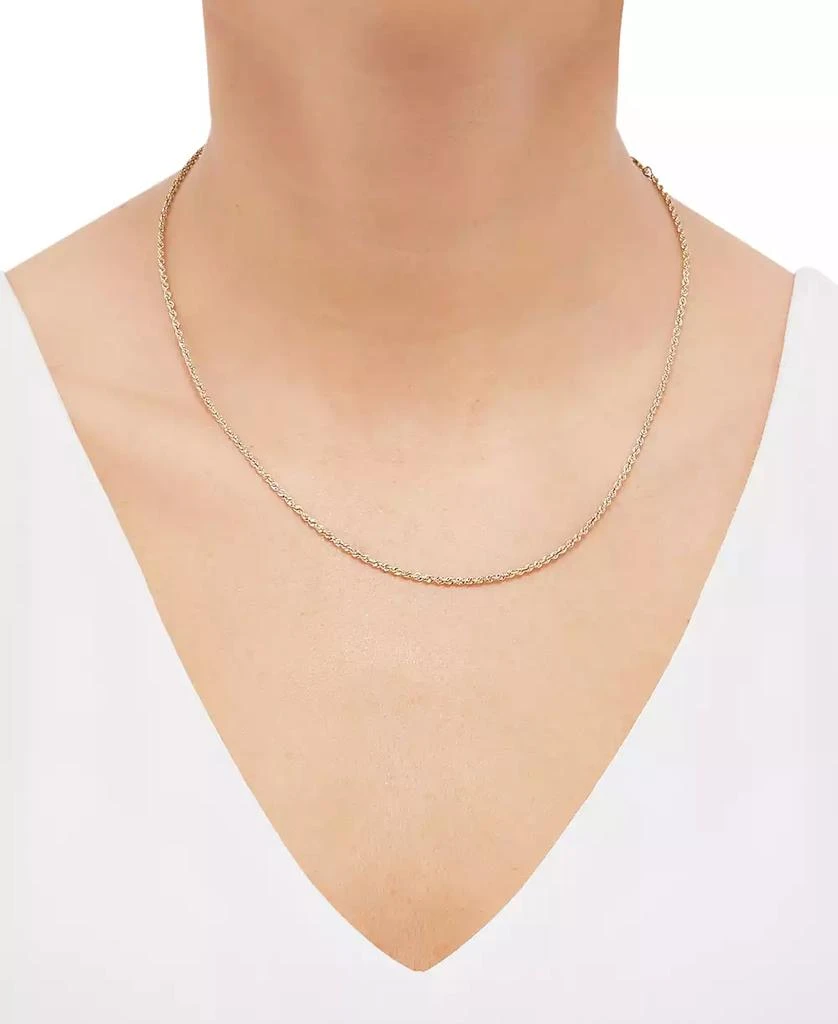 商品Macy's|Rope Link 18" Chain Necklace in 10k Gold,价格¥795,第2张图片详细描述