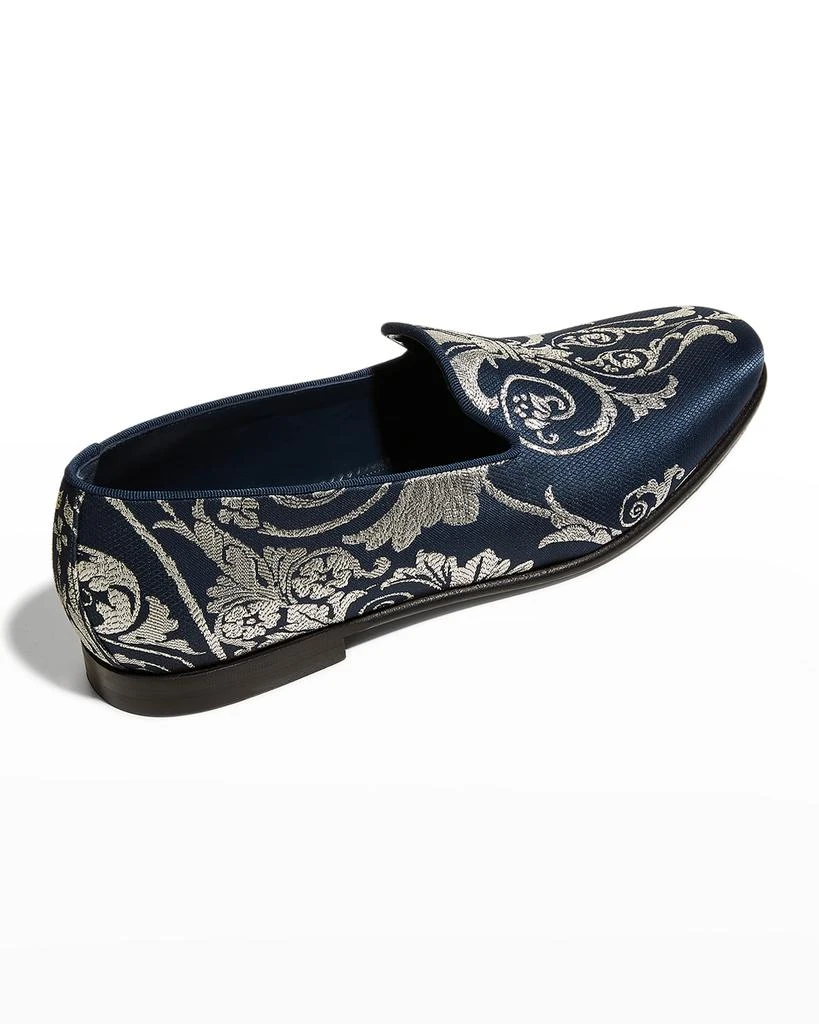 商品Manolo Blahnik|Men's Mario Embroidered Loafers,价格¥3002,第3张图片详细描述