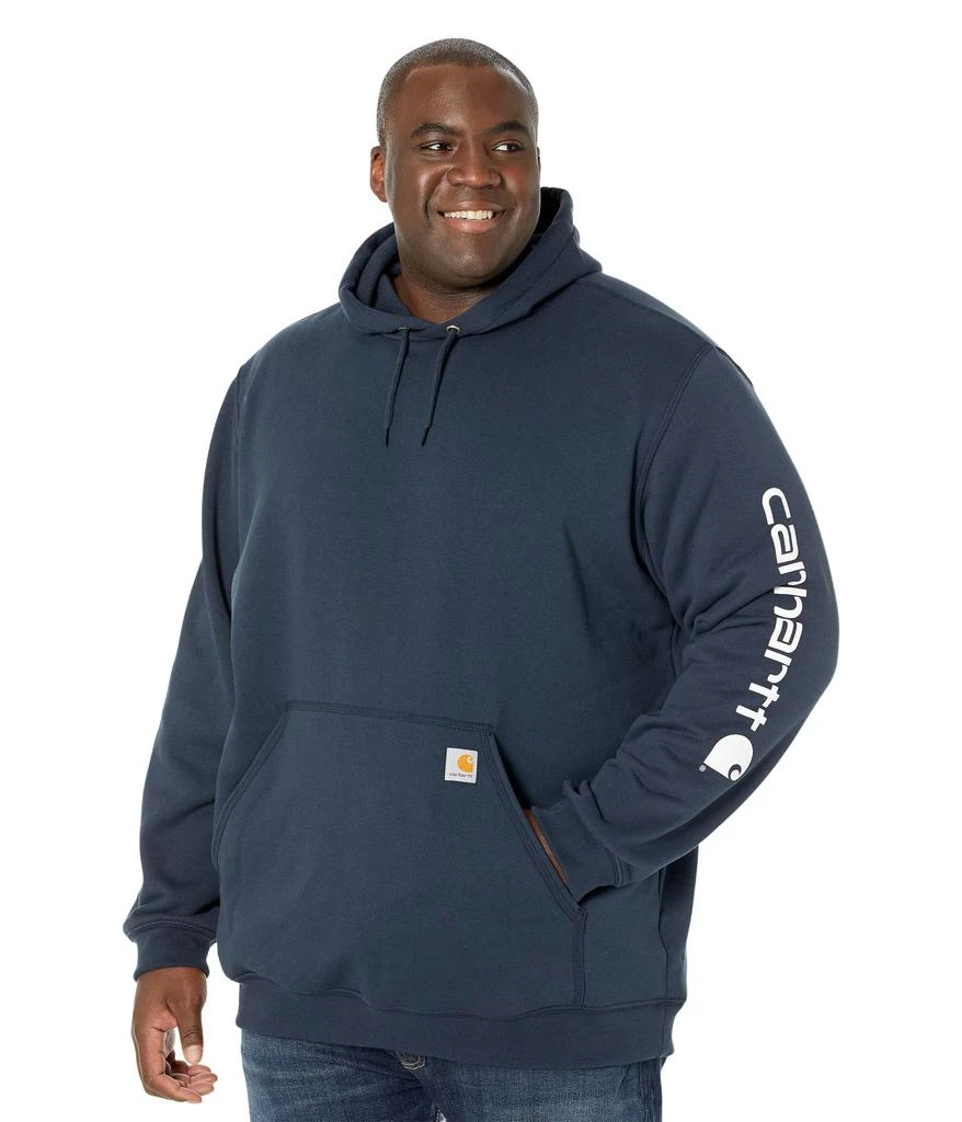 商品Carhartt|Big & Tall Midweight Signature Sleeve Logo Hooded Sweatshirt,价格¥443,第1张图片