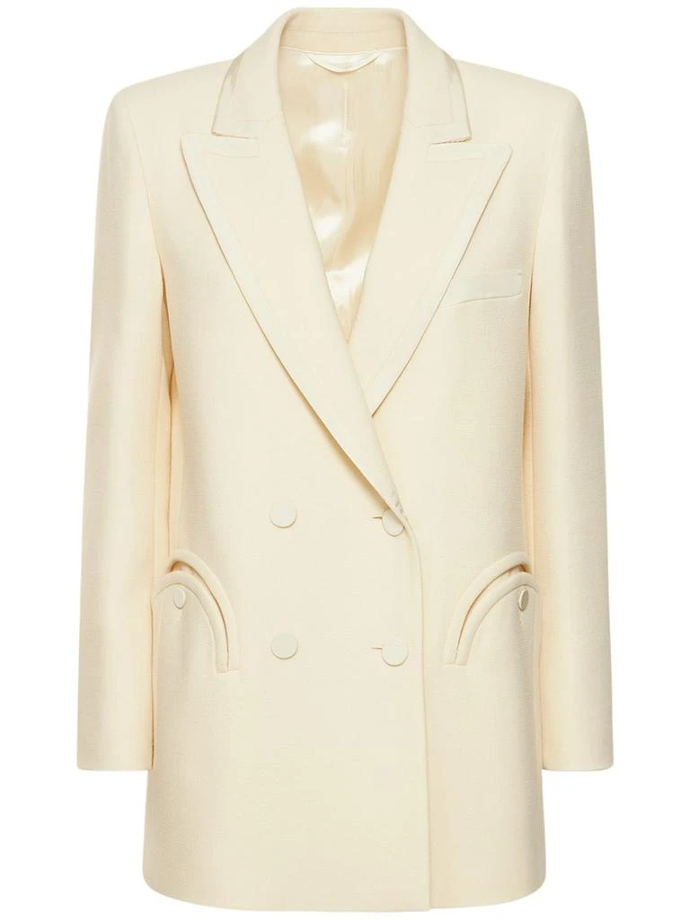 商品BLAZÉ MILANO|Resolute Cream Everyday Wool Blazer,价格¥9576,第1张图片