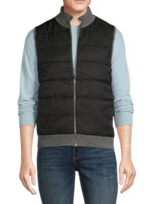 商品Saks Fifth Avenue|Cashmere Blend Reversible Vest,价格¥413,第3张图片详细描述