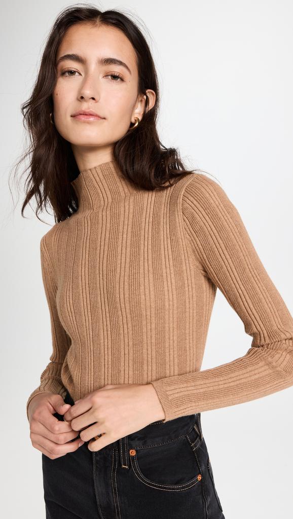 Madewell Leaton Mock Neck Pullover Sweater商品第2张图片规格展示