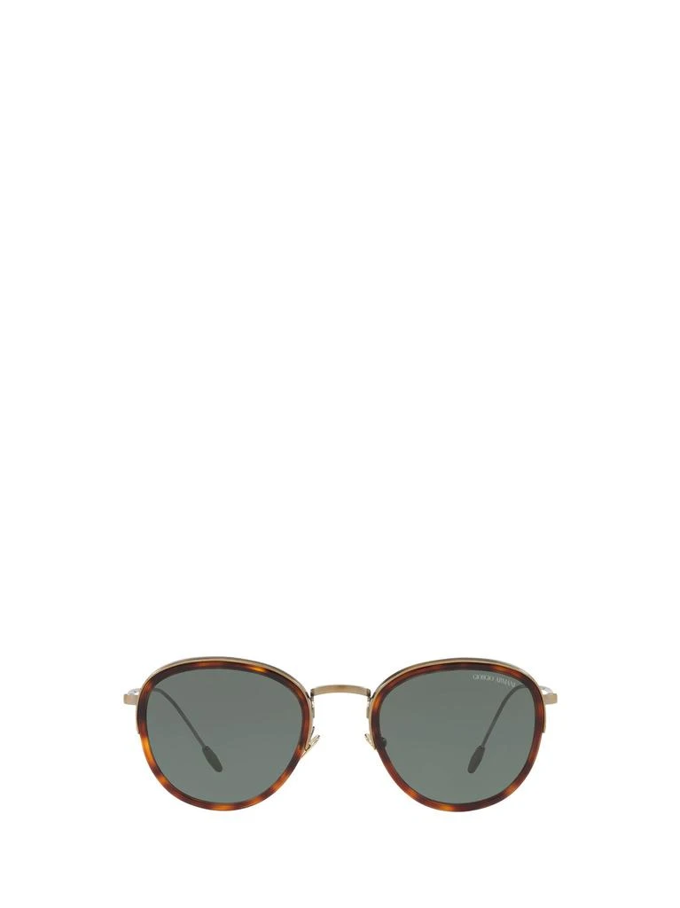 商品Giorgio Armani|Giorgio Armani AR6103J brushed pale gold unisex sunglasses,价格¥1853,第1张图片