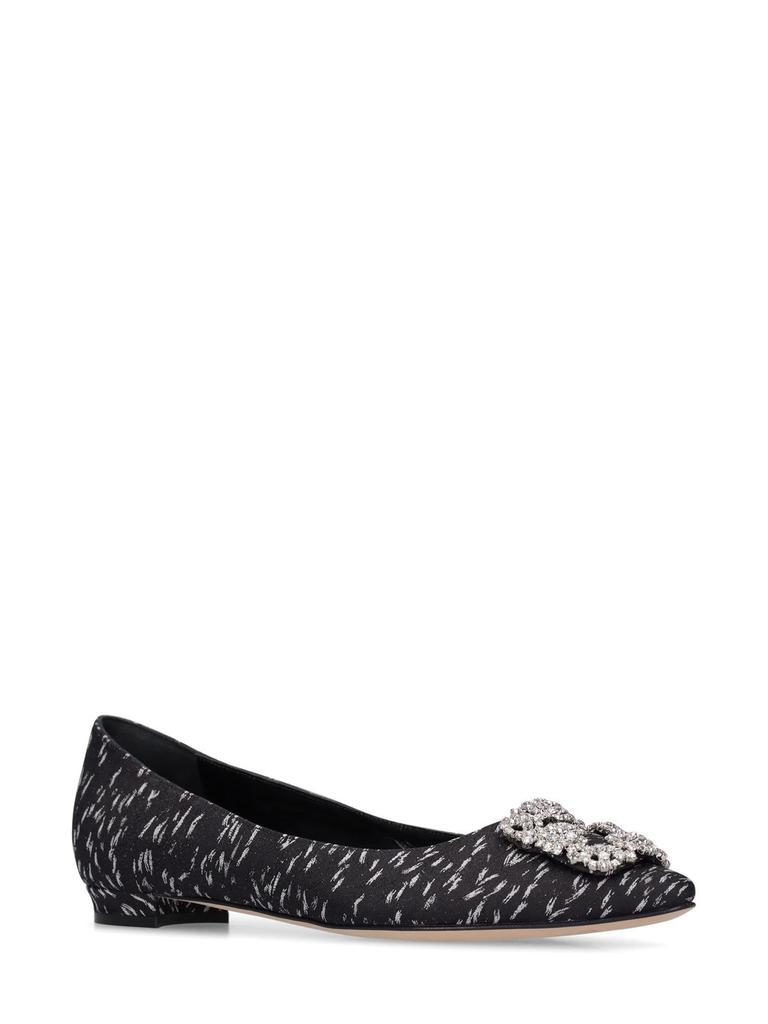 商品Manolo Blahnik|10mm Hangisi Jacquard Flats,价格¥5374,第2张图片详细描述