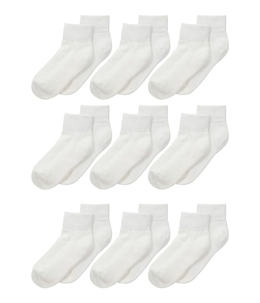 商品Jefferies Socks|Seamless Sport Quarter Half Cushion 9-Pack (Infant/Toddler/Little Kid/Big Kid/Adult),价格¥225,第1张图片
