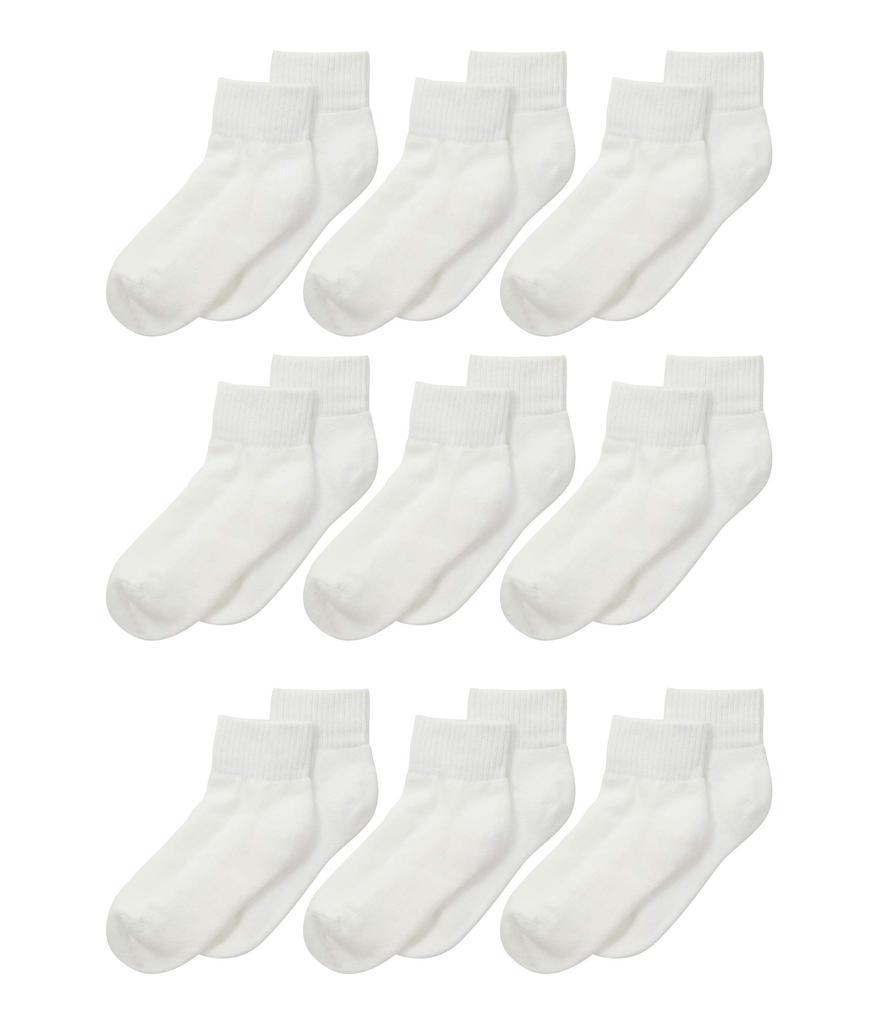 商品Jefferies Socks|Seamless Sport Quarter Half Cushion 9-Pack (Infant/Toddler/Little Kid/Big Kid/Adult),价格¥155,第1张图片