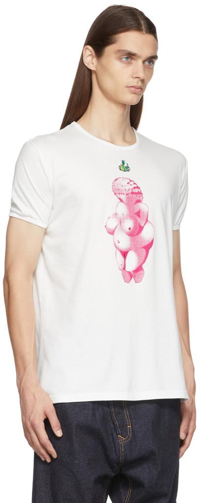 SSENSE Exclusive White Andreas Kronthaler Edition Venus T-Shirt商品第2张图片规格展示